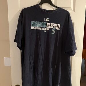 Majestic Navy Mariners Authentic Collection Tee